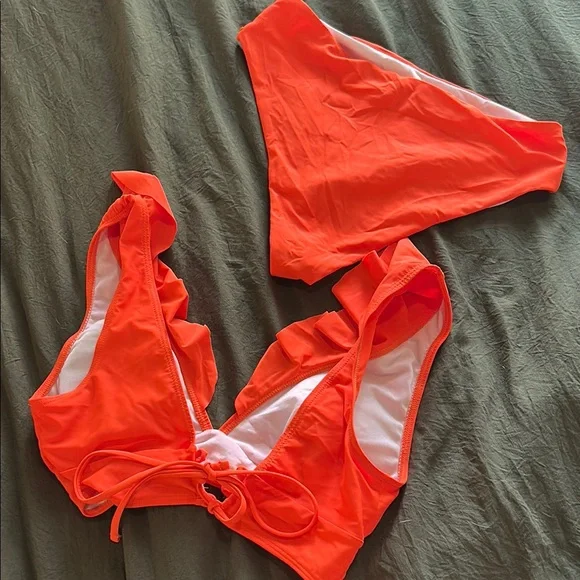 Vibrant Orange Bikini Set - Picture 2 of 2